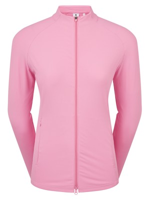 FootJoy Ladies Full Zip Rib Midlayer Pullover