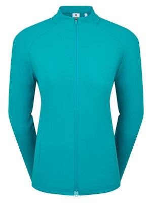 FootJoy Ladies Full Zip Rib Midlayer Pullover