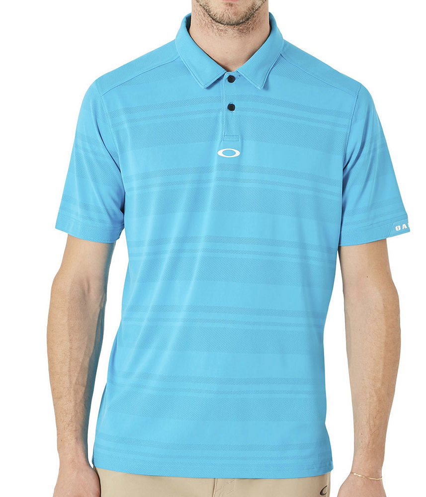 Oakley Mens Aero Stripe Jacquard Polo Shirt