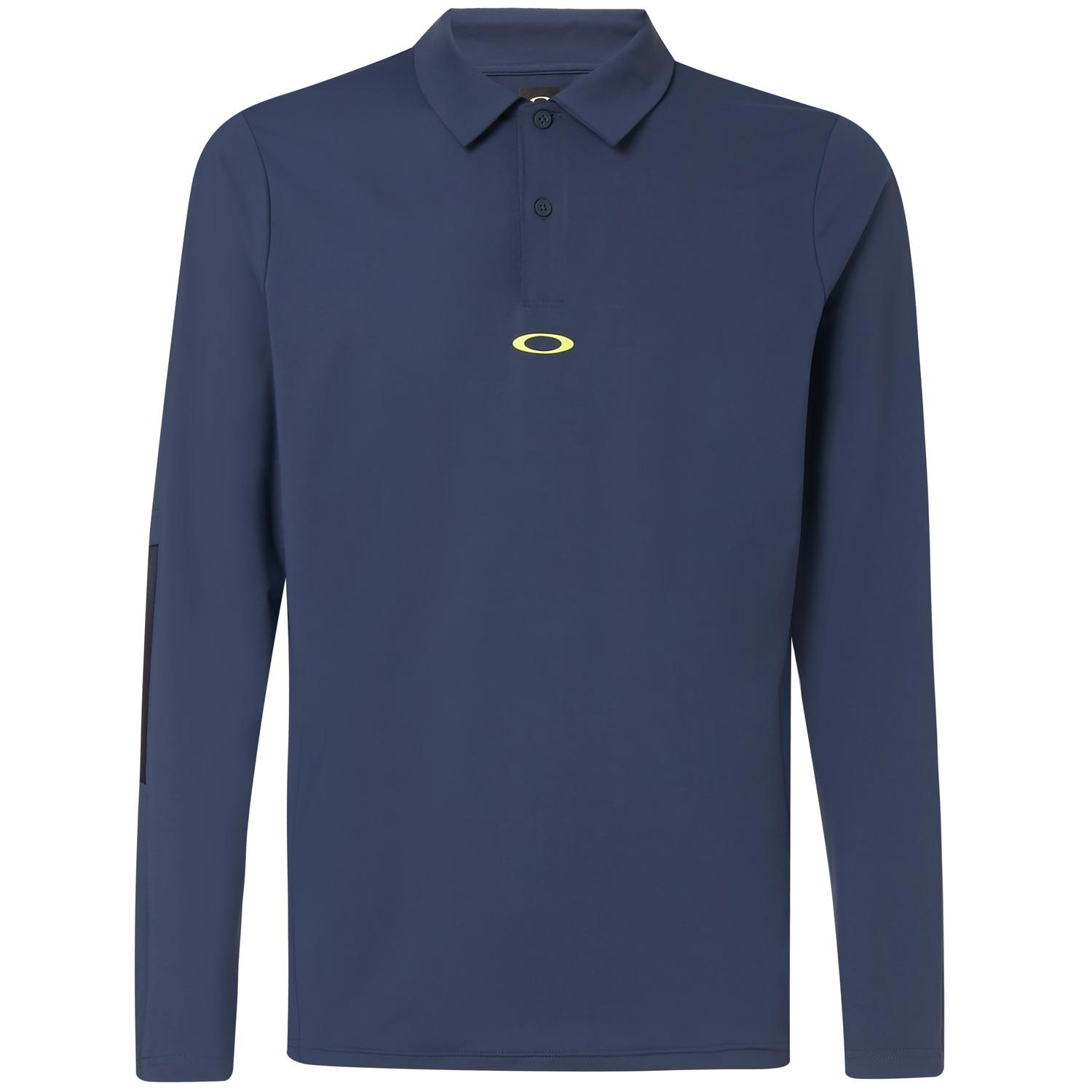 Oakley Mens Engineered Insert Long Sleeve Polo Shirt - Golfonline