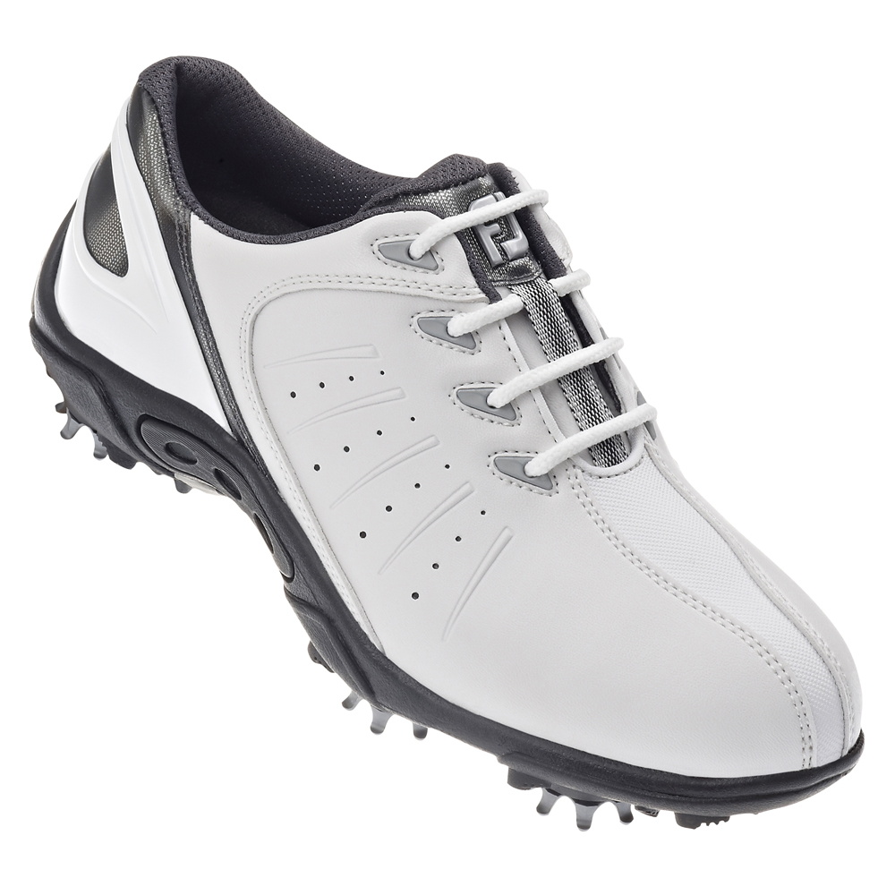 FootJoy Junior Golf Shoes (White/Silver) 2014