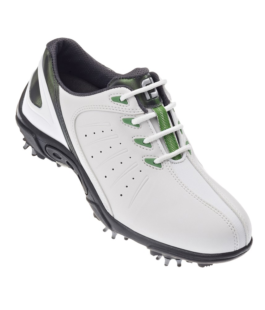 FootJoy Junior Golf Shoes (White/Green) 2014 - Golfonline