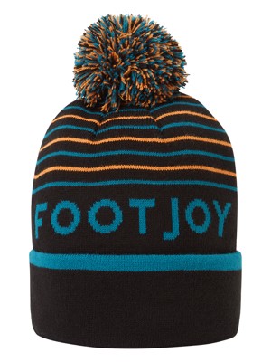 FootJoy Mens Striped Bobble Hat