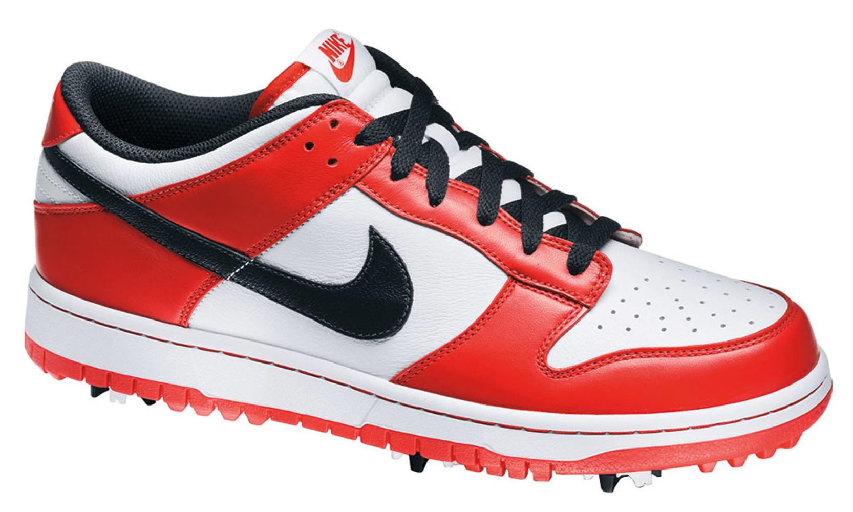 Nike Mens Dunk NG Golf Shoes (White/BlackRed) 2013