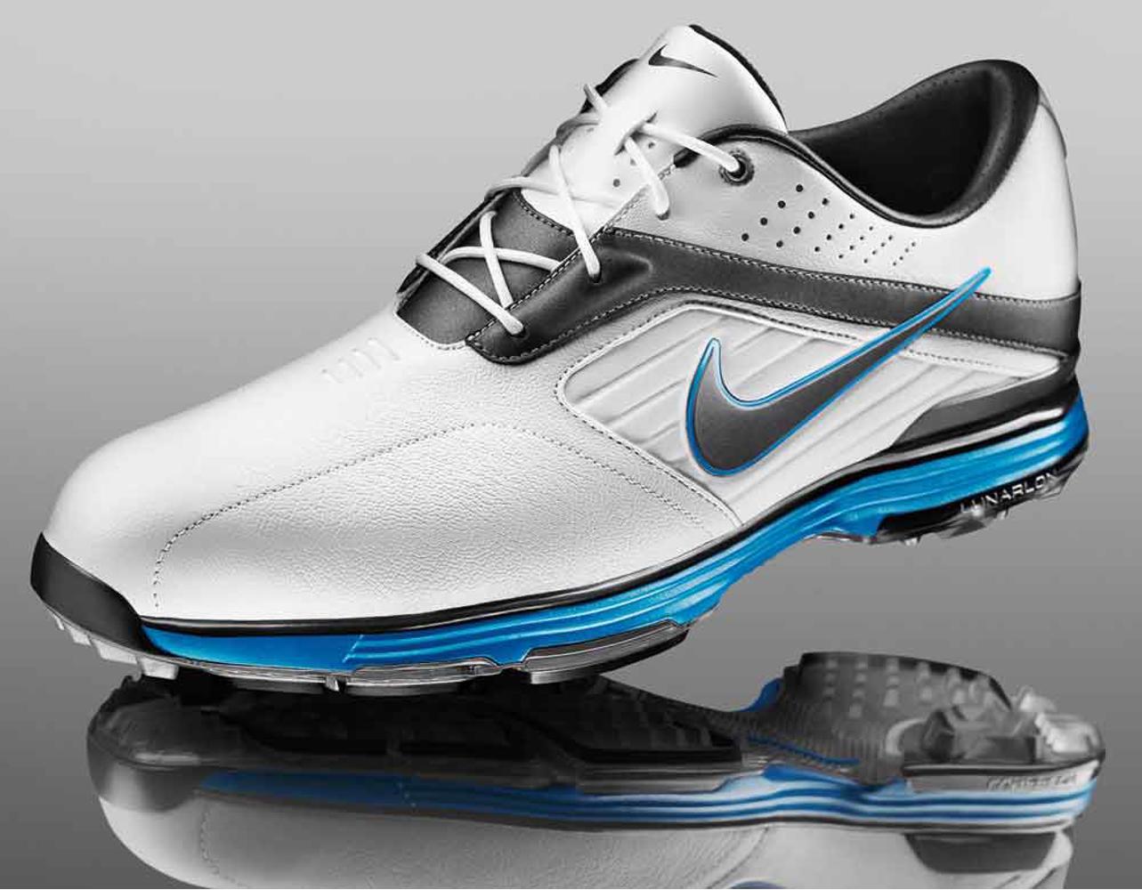 Nike Mens Lunar Prevail Shoes (White/Grey/Blue) 2012 - Golfonline