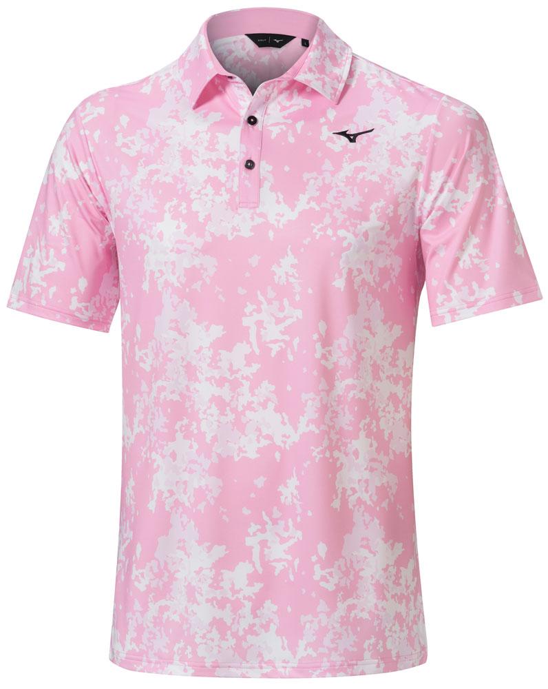 Mizuno Mens Floral Polo Shirt