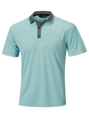 Mizuno Mens Block Interlock Short Sleeve Polo Shirt