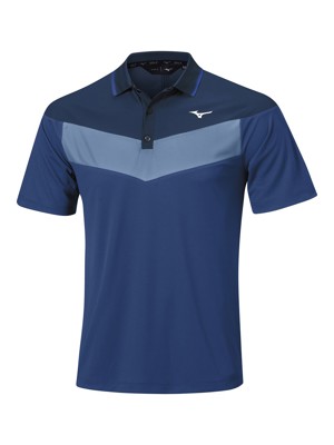 Mizuno Mens Block Interlock Short Sleeve Polo Shirt