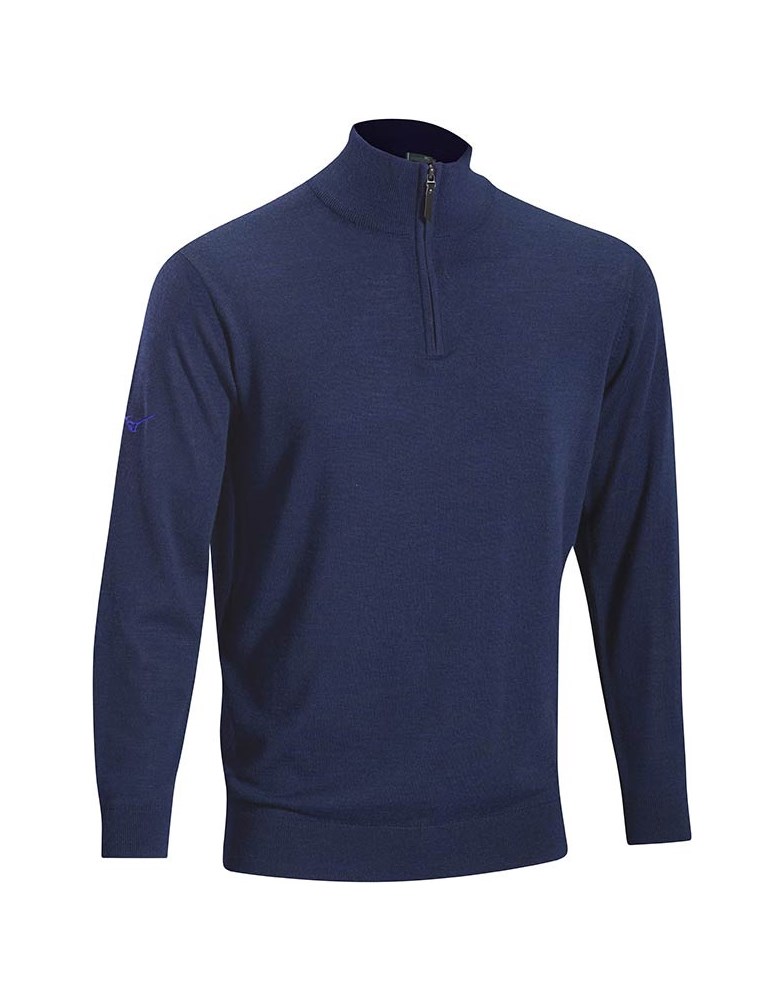 Mizuno Mens Windlite Merino Wool 1/4 Zip Sweater | GolfOnline