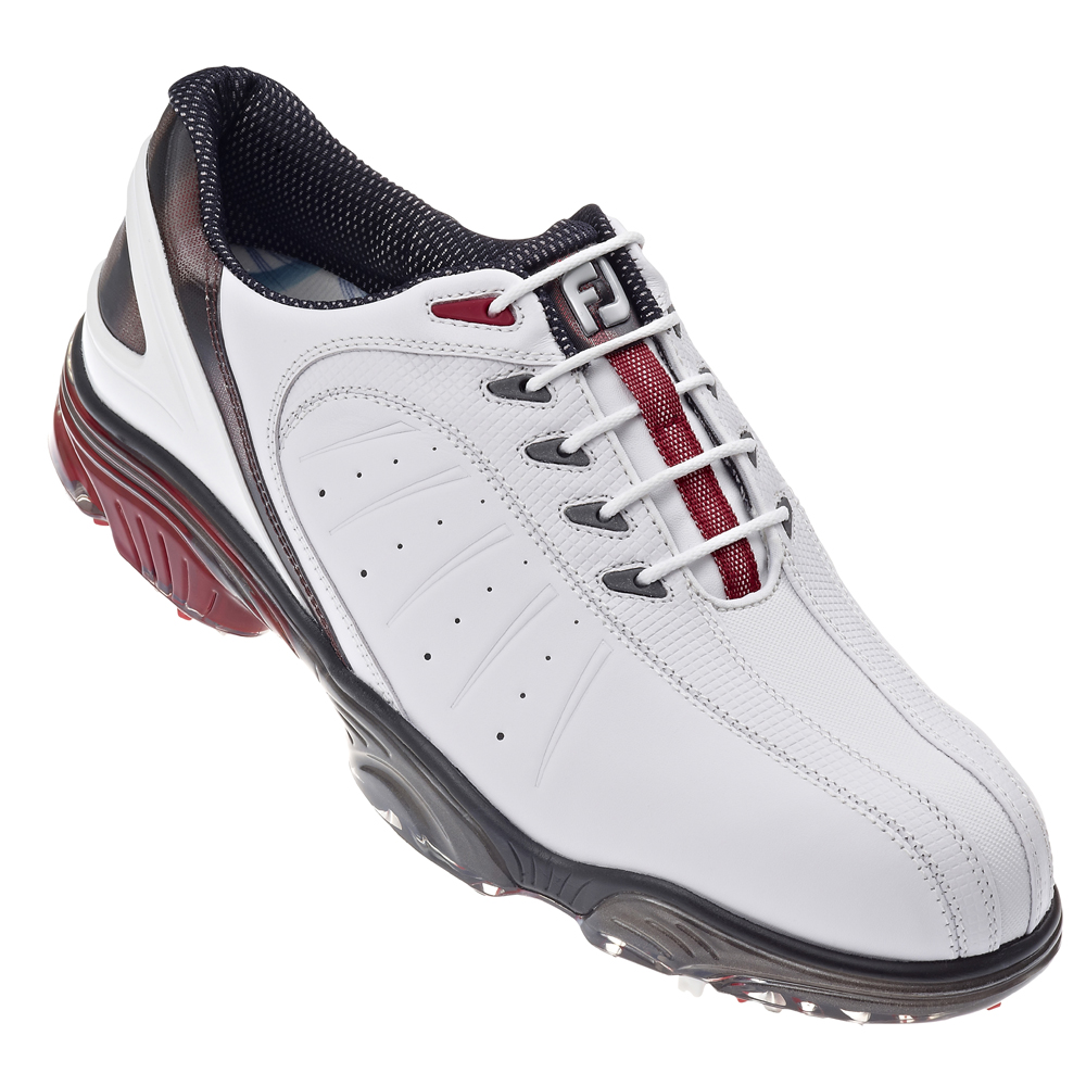 FootJoy Mens FJ Sport Golf Shoes (White/Red/White) 2013 - Golfonline