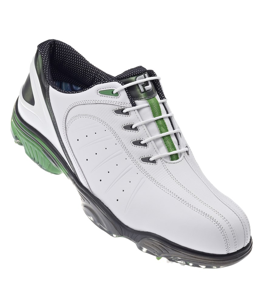 FootJoy Mens FJ Sport Golf Shoes (White/Green/White) 2013 - Golfonline