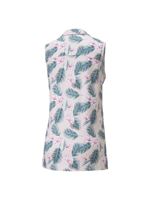 Puma Ladies Cloudspun Paradise Sleeveless Polo Shirt