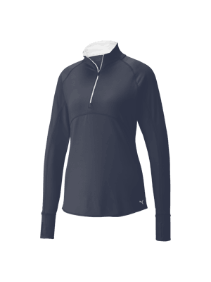 Puma Ladies Gamer 1/4 Zip Long Sleeve Top