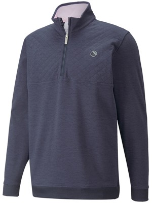 Puma Mens Cloudspun Castle 1/4 Zip Pullover - Arnold Palmer Collection