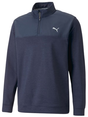 Puma Mens Cloudspun Colourblock 1/4 Zip Pullover