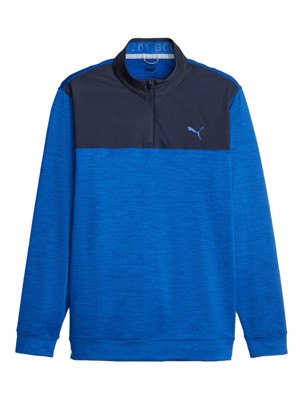 Puma Mens Cloudspun Colourblock 1/4 Zip Pullover