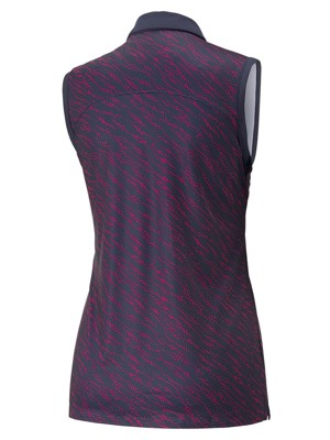 Puma Ladies Cloudspun Whitewater Sleeveless Polo Shirt
