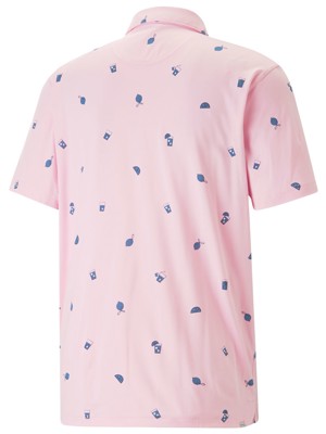 Puma Mens Cloudspun Citrus Polo Shirt - Arnold Palmer Collection
