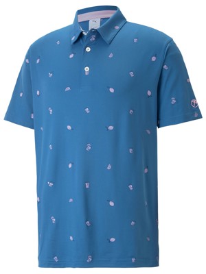 Puma Mens Cloudspun Citrus Polo Shirt - Arnold Palmer Collection