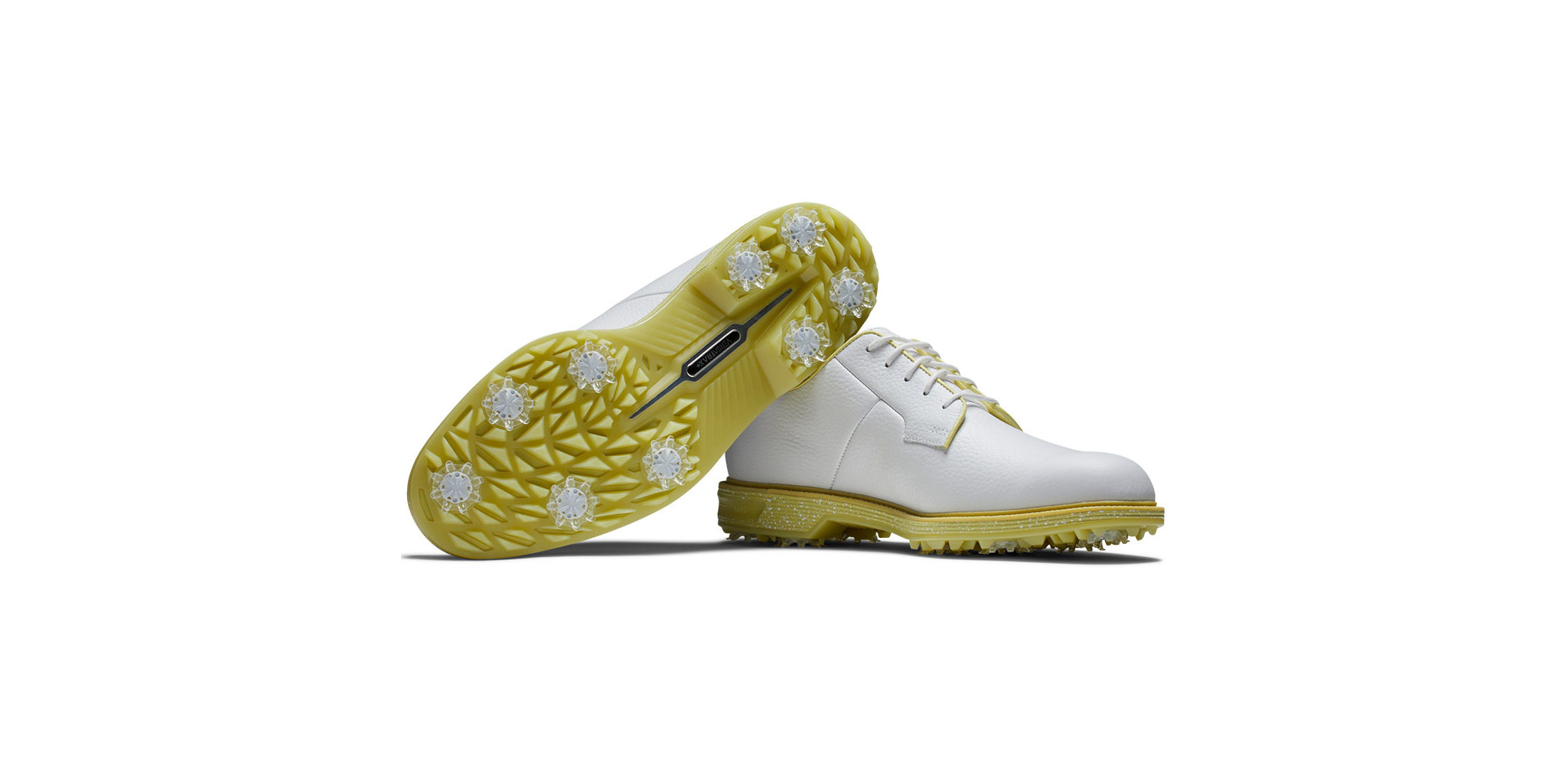 Mens yellow hot sale golf shoes