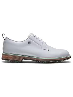 Limited Edition - FootJoy Mens Premiere Series Field Golf Shoes - White/Chestnut/Aqua Marine