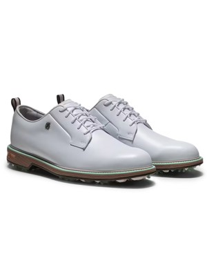 Limited Edition - FootJoy Mens Premiere Series Field Golf Shoes - White/Chestnut/Aqua Marine