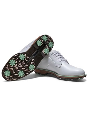 Limited Edition - FootJoy Mens Premiere Series Field Golf Shoes - White/Chestnut/Aqua Marine