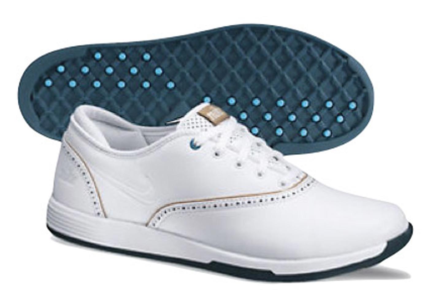 white nike womens golf shoes