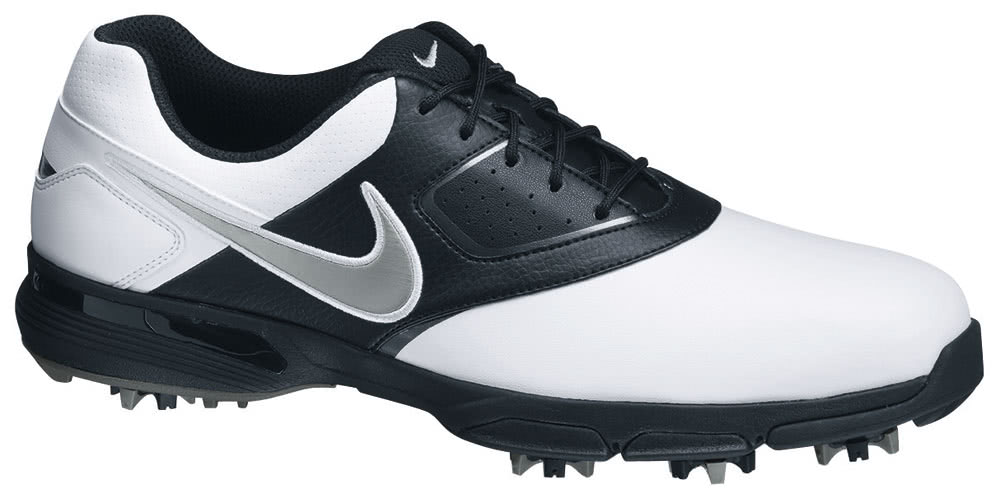 Nike Mens Heritage III Golf Shoes (White/Black) | GolfOnline