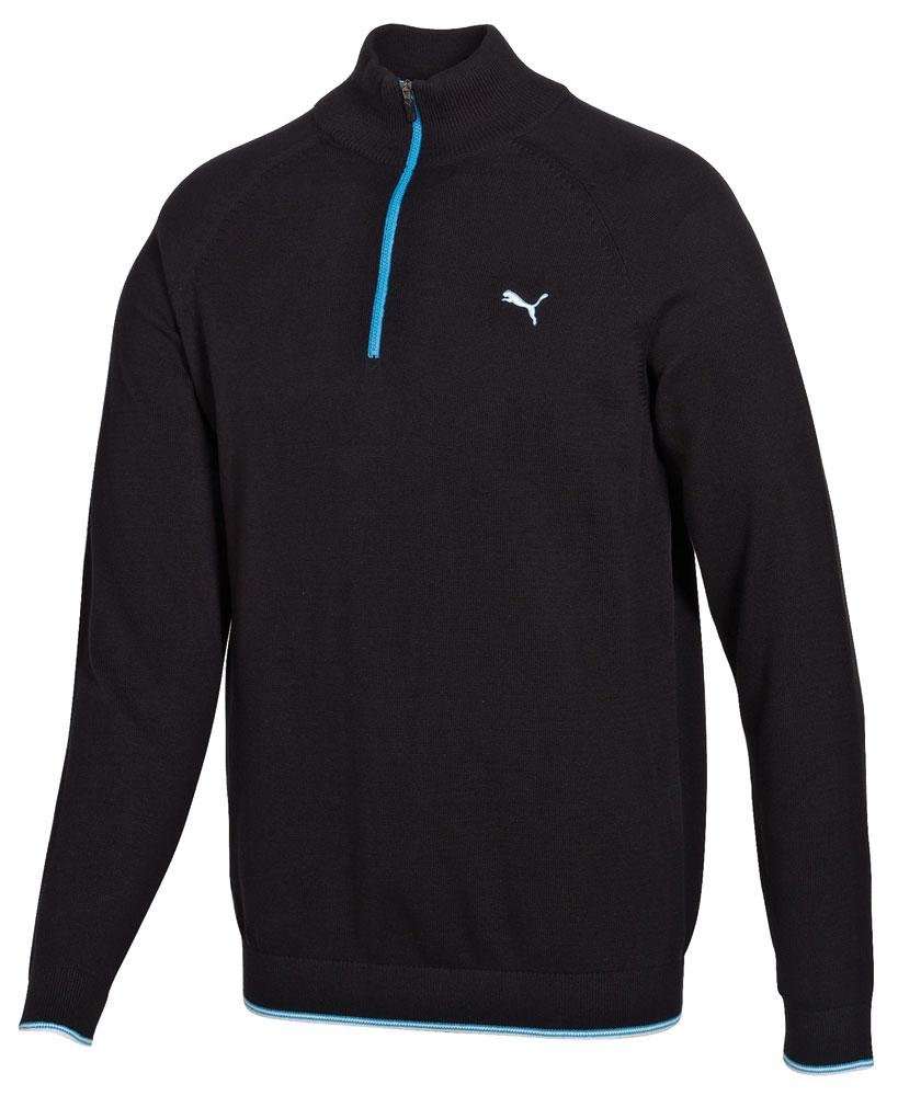 Puma Golf Mens Solid 1/4 Zip Sweater