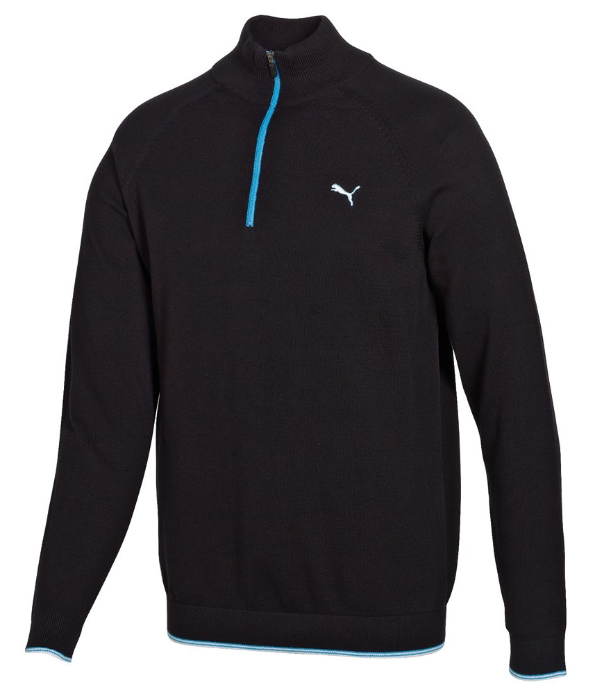 Puma Golf Mens Solid 1/4 Zip Sweater | GolfOnline