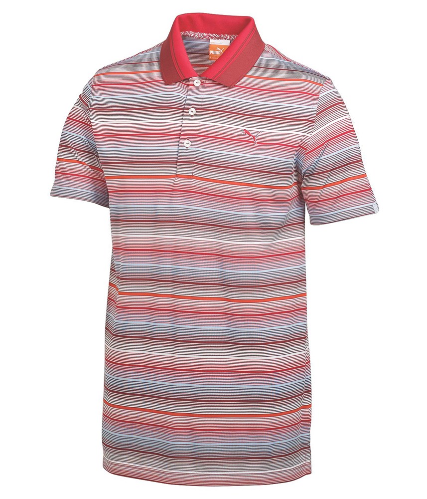 Puma Golf Boys Roadmap Stripe Polo Shirt | GolfOnline