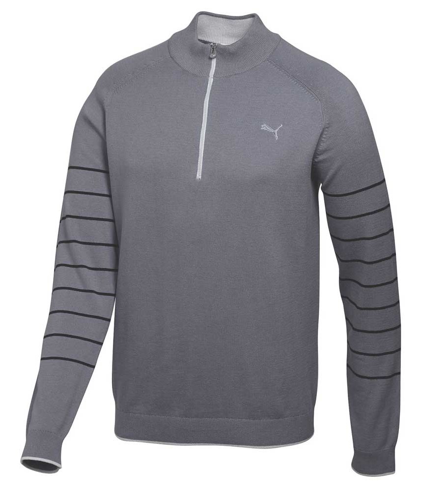 Puma Golf Mens Quarter Zip Novelty Sweater | GolfOnline