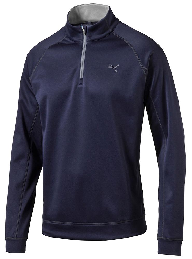 puma essentials quarter zip top mens