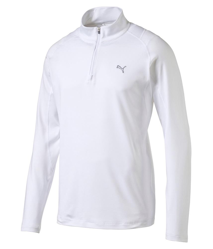 puma essentials quarter zip top mens