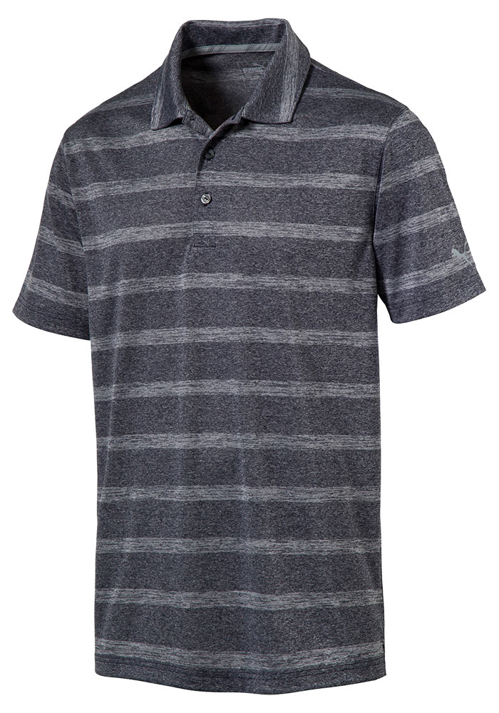 Puma Mens Pounce Stripe Cresting Polo Shirt - Golfonline