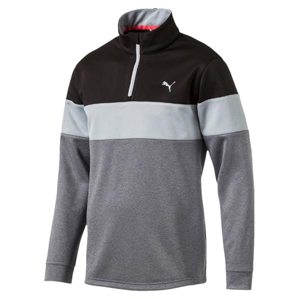 puma essentials quarter zip top mens
