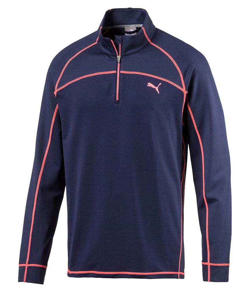 puma essentials quarter zip top mens