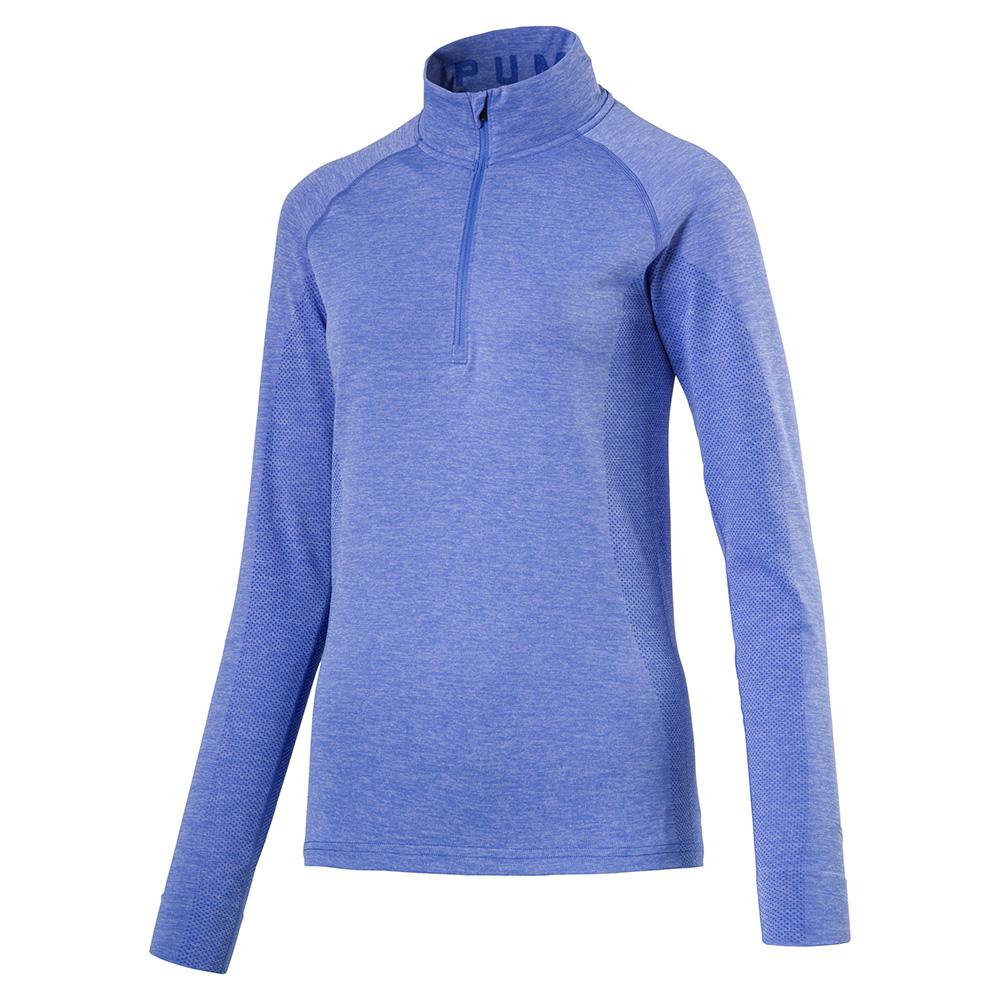 Puma Ladies Evoknit Seamless Quarter Zip Pullover