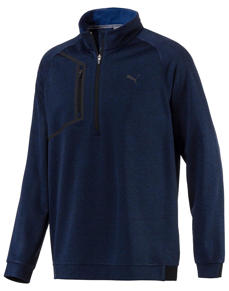 puma essentials quarter zip top mens