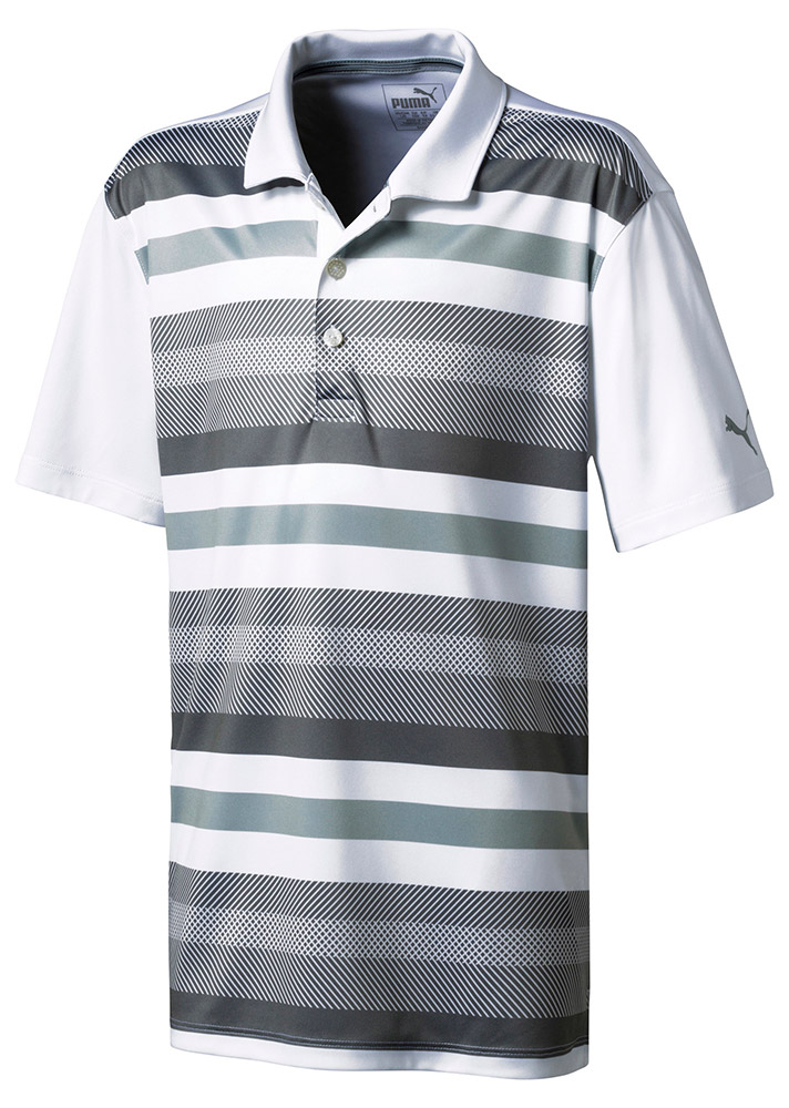 Puma Juniors Boys Turf Stripe Polo Shirt - Golfonline