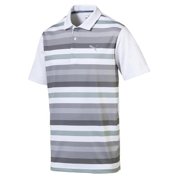 Puma Mens Turf Stripe Polo Shirt - Golfonline