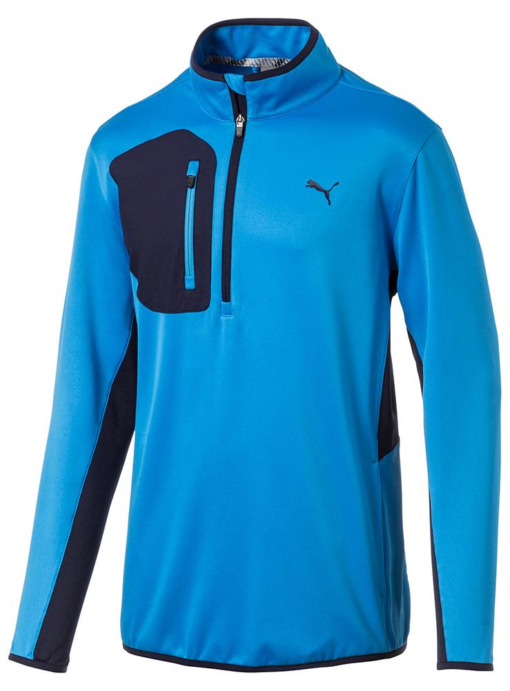 puma essentials quarter zip top mens