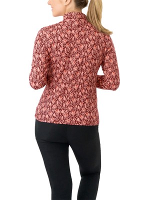Pure Golf Ladies Amy Printed Roll Neck Top - Perennial Fields