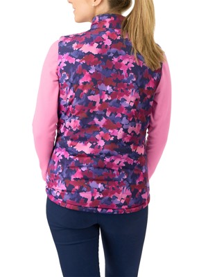 Pure Golf Ladies Eve Reversible Gilet - Autumn Aquarelle