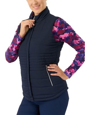 Pure Golf Ladies Eve Reversible Gilet - Autumn Aquarelle
