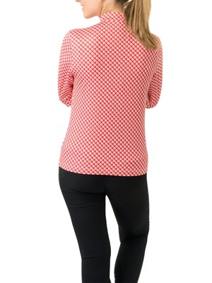 Pure Golf Ladies Arusha Long Sleeve Quarter Zip Pullover - Woven Chantilly