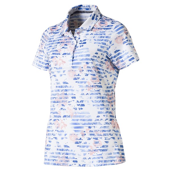 ladies floral polo shirts