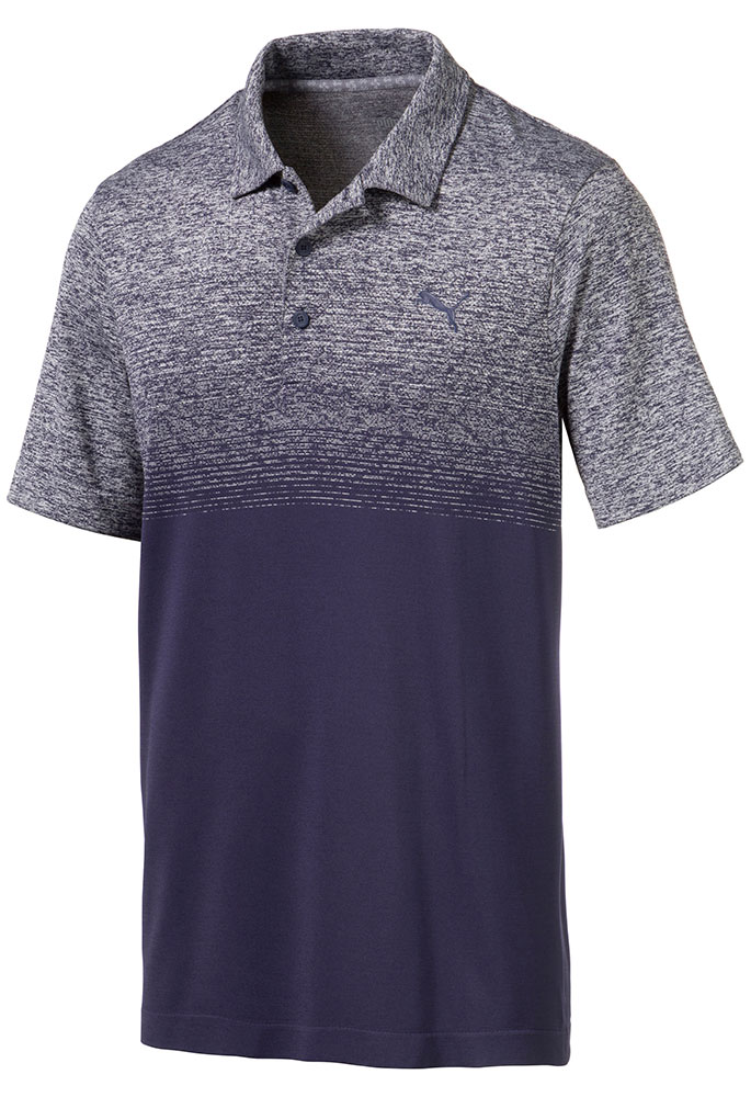 Puma heather shop gradient golf polo