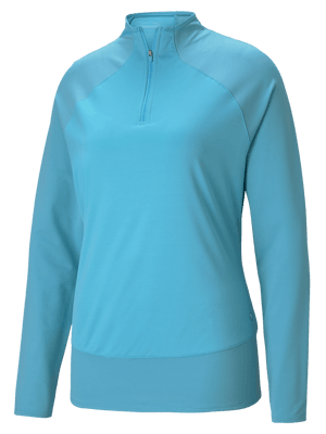 Puma Ladies Mesh Quarter Zip Pullover